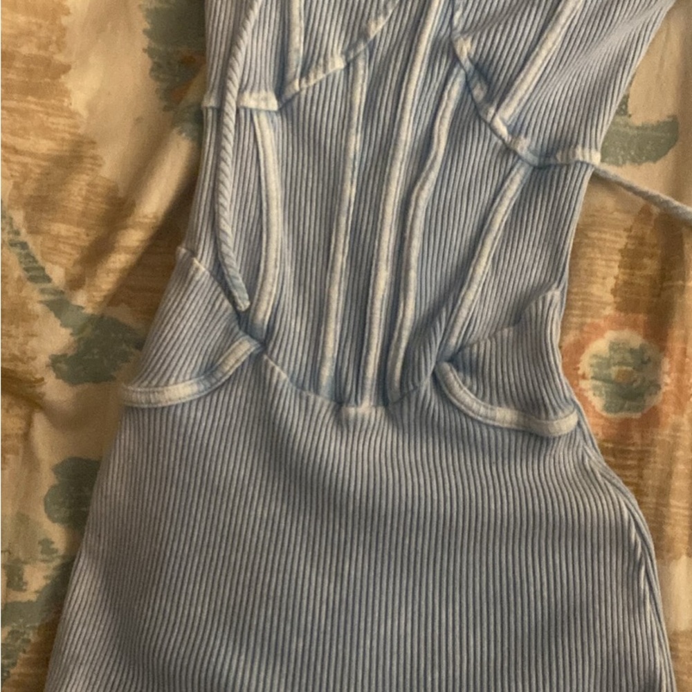 Striped Blue Corset jumpsuit super sexy